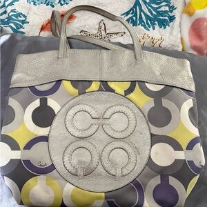 Coach Julia Op Art Signature Tote